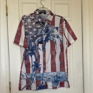 Patriotic Palm Tree Men's Shirt